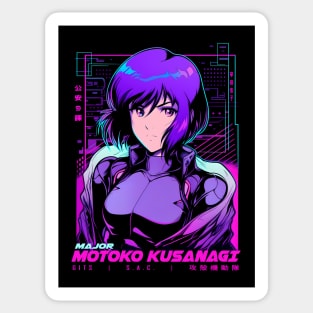 Vaporwave Ghost In The Shell Sticker